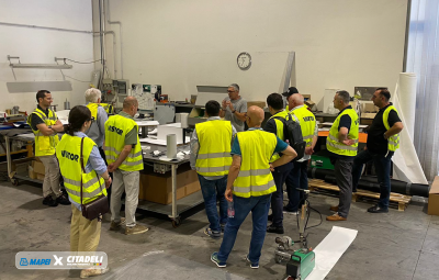 Visit of representatives of Citadeli's partner companies to Mapei S.P.A. facilities in Italy