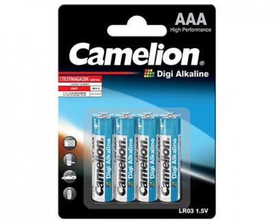4545 Camelion Digi Alkaline AAA ელემენტი, 4ც შეკრა LR03-BP4DG (2) - 4260033154545