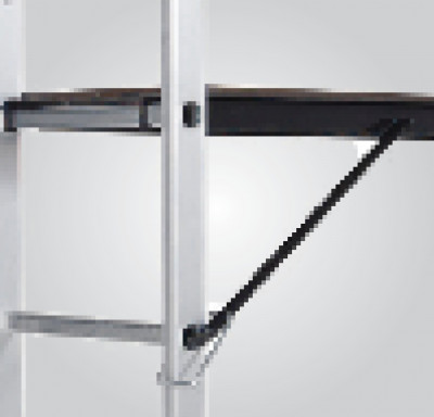 ალუმინის პრაქტიკული ხარაჩო 2x6 საფეხურით - 1.5 მ. (7736)