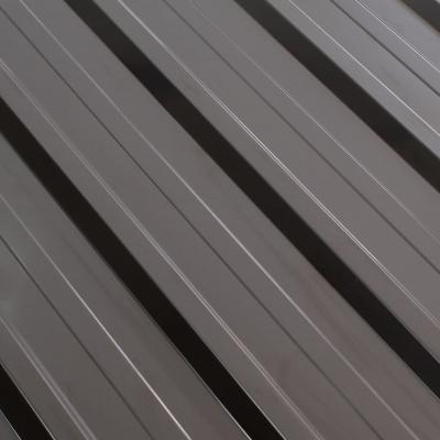 Profiled colored tin roofing  0.35x1140 glossy RAL8019