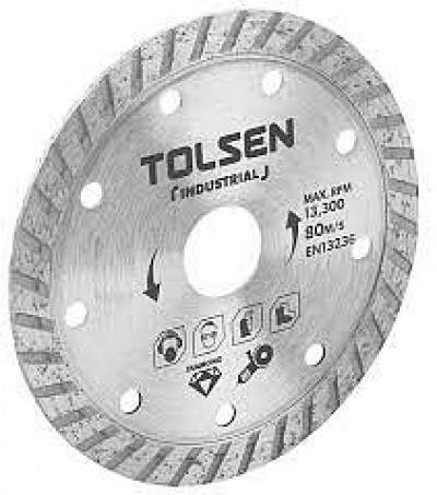 TOL449-76743 მეტლახის საჭრელი დისკი 125X22.2mm 10mm