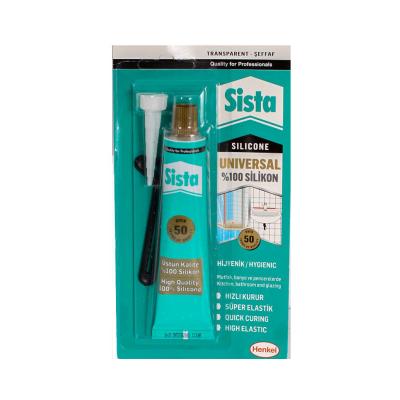 გერმეტიკი" Sista" უნივერსალური სილიკონი 50მლ (უფერო)