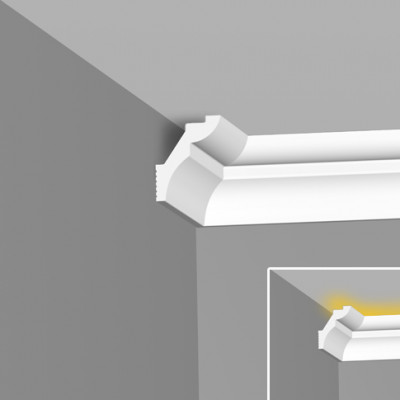 Baseboard for stretch ceiling and LED backlight H40/50SC