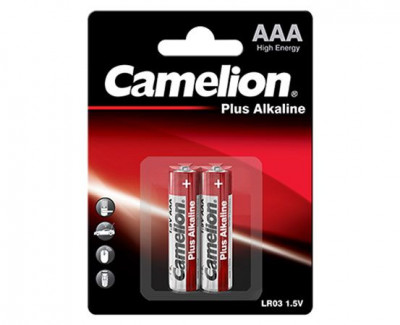 0059 Camelion Plus Alkaline AAA ელემენტი, 2ც შეკვრა LR03-BP2 - 4260033150059