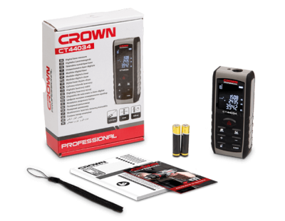 CROWN CT44034-ლაზერული მანძილმზომი 80მ