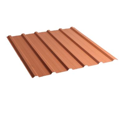 Profiled colored tin roofing  0.45x1140 RAL 8004 WRINKLE (trapezium H22)