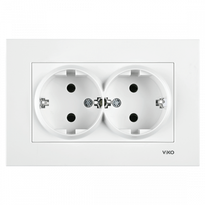 Socket with grounding VIKO Karre 2-key white
