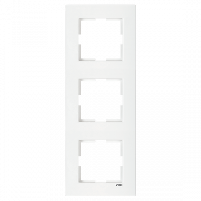 Frame switch-socket VIKO KARRE 3-key white