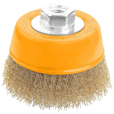 TOL718-77501 CUP WIRE BRUSH WITH NUT 75MM