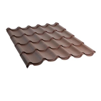 Metal tile colored tin roofing 0.5x1180 RAL 3005 WRINKLE
