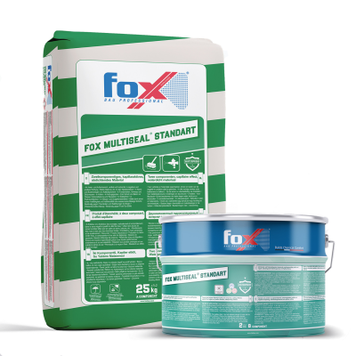 ცემენტო-პოლიმერული ჰიდროიზოლაცია FOX MULTISEAL STANDART Grey 27kg