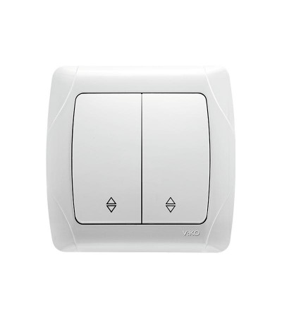 გადამრთველი VIKO CARMEN 2-ანი თეთრი რევერსით