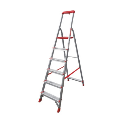 Metal stepladder with reinforced organizer and 6 steps  NV 3150106