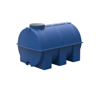 750ლტ პოლიეთილენის ცილინდრულ-ჰორიზონტალური, გვერდითთავიანი ავზი (ორმაგი-ლურჯი თეთრი)