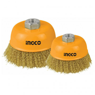 Щетка-крацевка с гайкой (Золотой) 125 мм (WB11251)