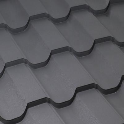 Metal tile colored tin roofing 0.45x1200 RAL 7024 WRINKLE