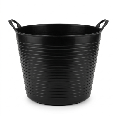 რეზინის სამშენებლო სათლი - შავი 42ლ.