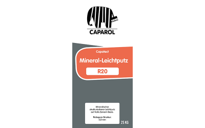 Mineral based dry mortar premix as per EN 998-1 - Capatect-Mineral-Leichtputze R&K