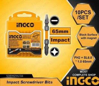 ხრახნდამჭერის საც. პირების 10 ც-ნი კომპლექტი (SDBIM21HL133)