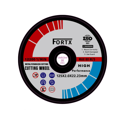 FORTX მეტალის საჭრელი დისკი 125x2.0x22.2mm
