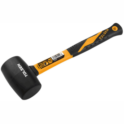 TOL49-25033 ჩაქუჩი რეზინის,რეზინის სახელურით 8oz (235გრ.)