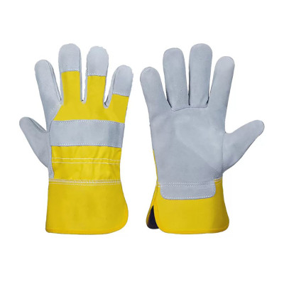 DU-WG401 კომბინირებული ხელთათმანი ყვითელი ორმაგი დაფარვით $