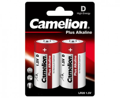 0004 Camelion Plus Alkaline D battery, 2-pack LR20-BP2 – 4260033150004