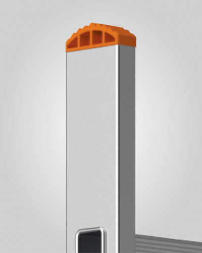 Aluminum single-section stepladder 13 steps 3.55 m (7113)