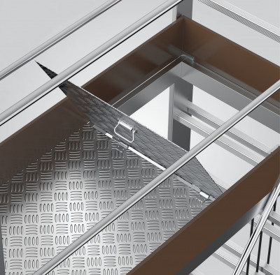 ალუმინის ტელესკოპური ხარაჩო 2x3მ=6მ (7511-D)