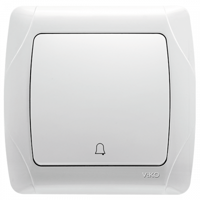 Bell switch VIKO CARMEN 1-key white