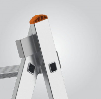 ალუმინის კიბე ორ სექციანი 2x13 საფეხური (A ტიპი) (7213-A)