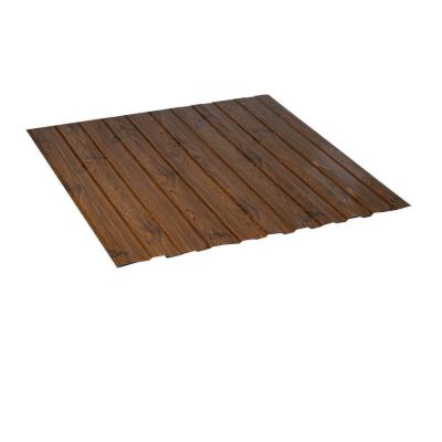 პროფილირებული ფერადი თუნუქის სახურავი  0.35X1190 WRINKLE WOOD DARK (ტრაპეცია, H7)