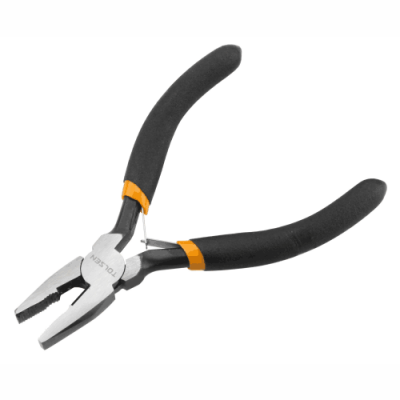 TOL456-10030 მინი ბრტყელტუჩა მეტალის რეზინის სახელურით 115mm,4.5"