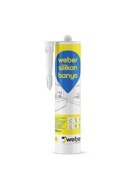 White Bathroom Silicone WEBER SILIKON BANYO WHITE (280ml)