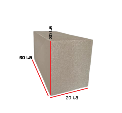 აირბლოკი D500 60*30*20 სმ