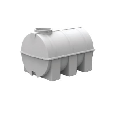 300ლტ პოლიეთილენის ცილინდრულ-ჰორიზონტალური გვერდითთავიანი ავზი (ნატურალური)