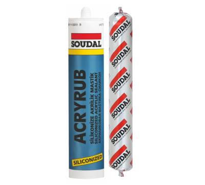 Silicone Acrylic Sealant 500 gr (white) - Acryrub Silikioniza Mastik/White/500/30/72