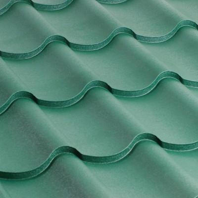 მეტალოკრამიტი- ფერადი თუნუქის სახურავი 0.45x1180 RAL 6005 WRINKLE