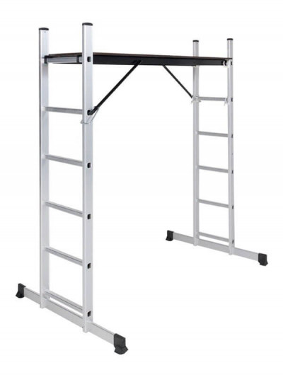 Aluminum practical scaffolding with 2x6 steps -1.5 m (7736)