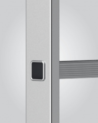 Aluminum single-section stepladder 13 steps 3.55 m (7113)