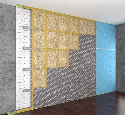 Стандартная каркасная система звукоизоляции стен M1