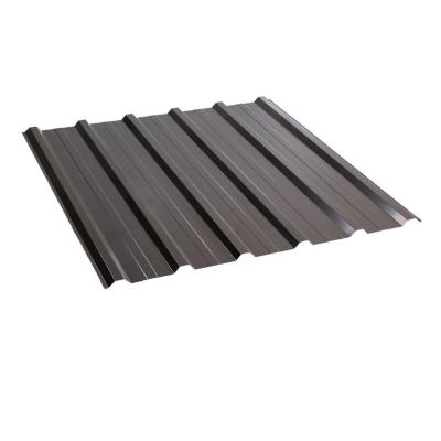 Profiled colored tin roofing  0.35x1140 glossy RAL8019