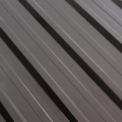 Profiled colored tin roofing 0.45x1080 RAL 8019 (trapezium, H45)