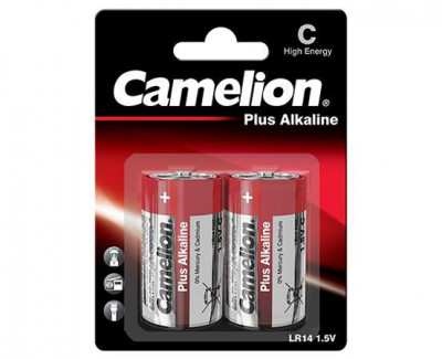 0011 Camelion Plus Alkaline C ელემენტი, 2ც შეკვრა, LR14-BP2 - 4260033150011
