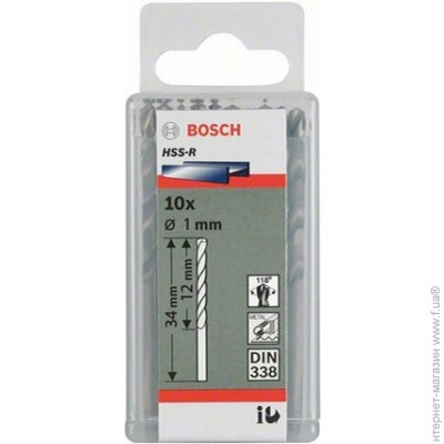 10 HSS-R DRILL BITS 1Х12