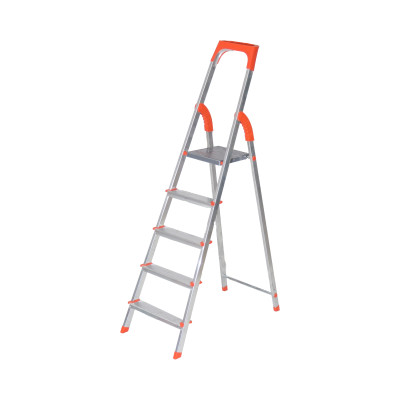 Aluminum stepladder SARAYLI 4+1 steps (1503) (plastic - orange)