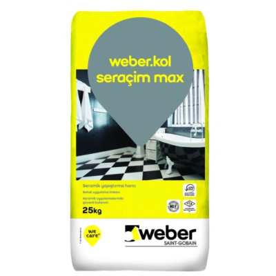 Tile adhesive: WEBER.KOL SRC MAX GRI 25 KG (frost-resistant, for small tiles)