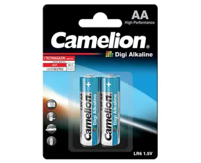 4538 Camelion Digi Alkaline AA element, 2 pieces, LR6-BP2DG - 4260033154538