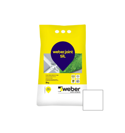 white grout WEBER JOINT SIL 400-BEYAZ 2 kg