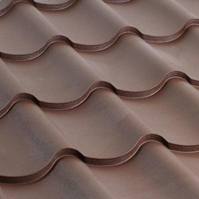 Metal tile colored tin roofing 0.5x1180 RAL 3005 WRINKLE